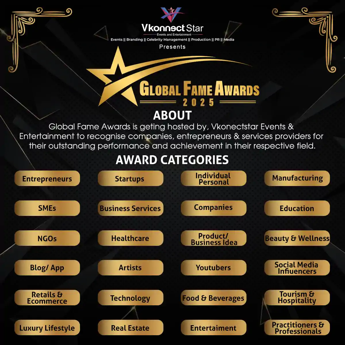 Global Fame Awards ~ 2025