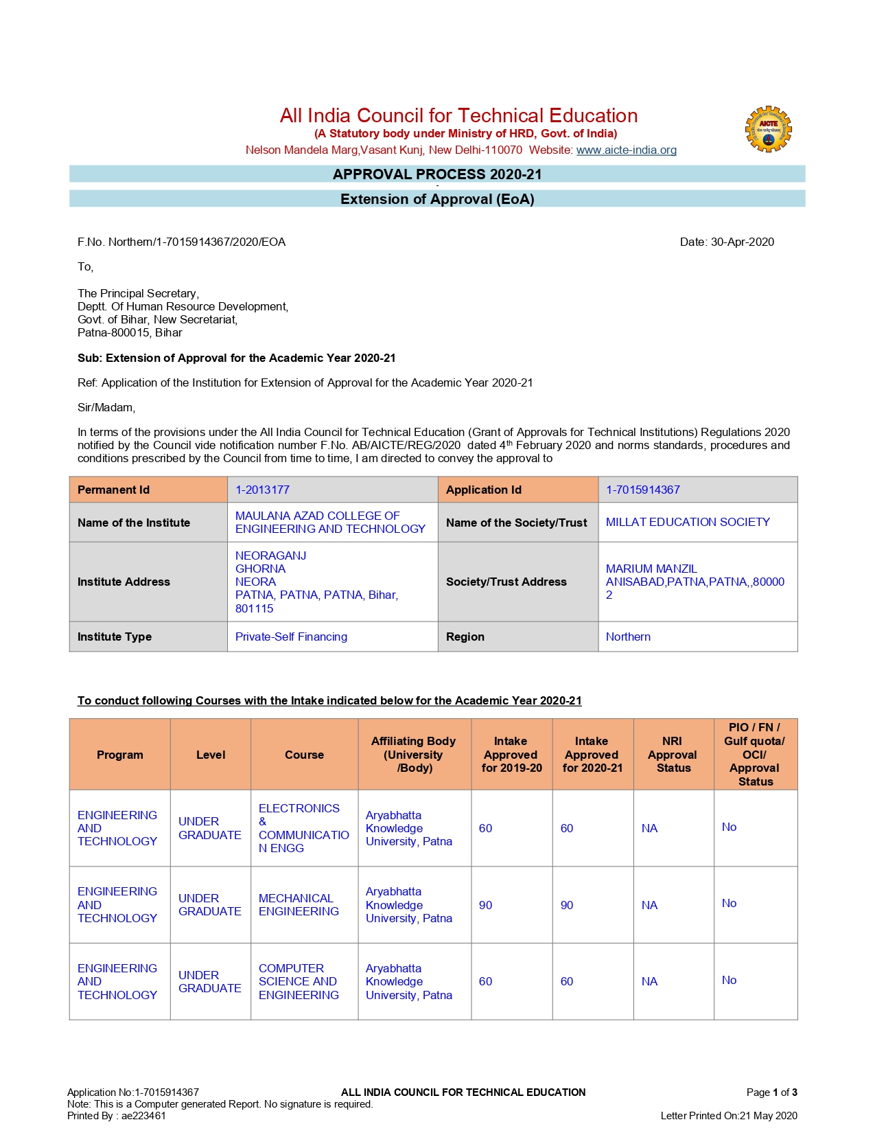 EOA 2020-21