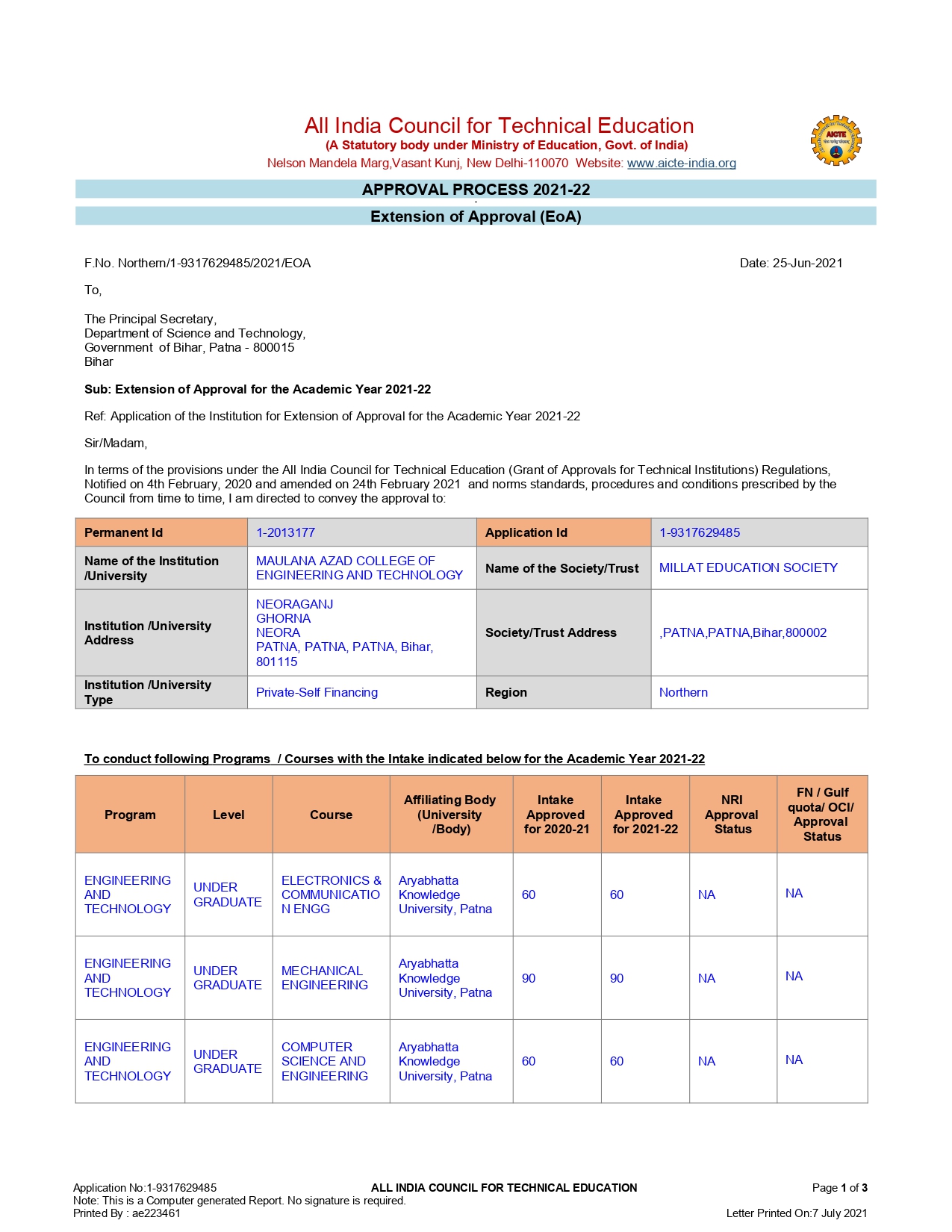 EOA 2021-22