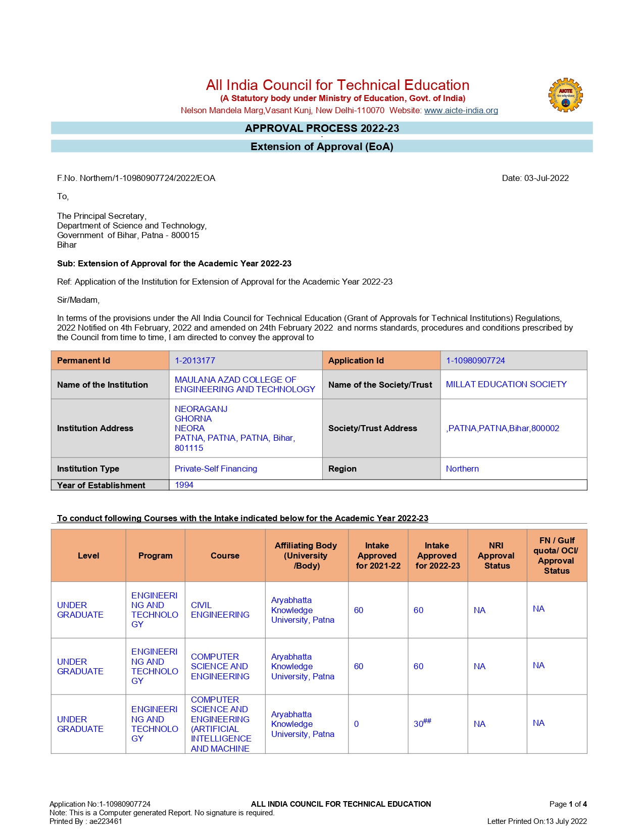 EOA 2022-23