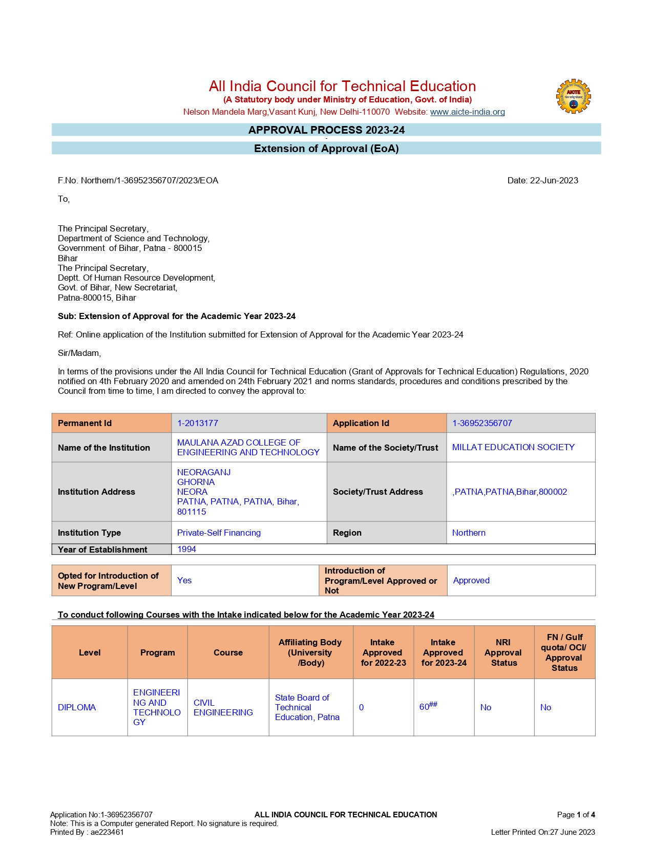 EOA 2023-24